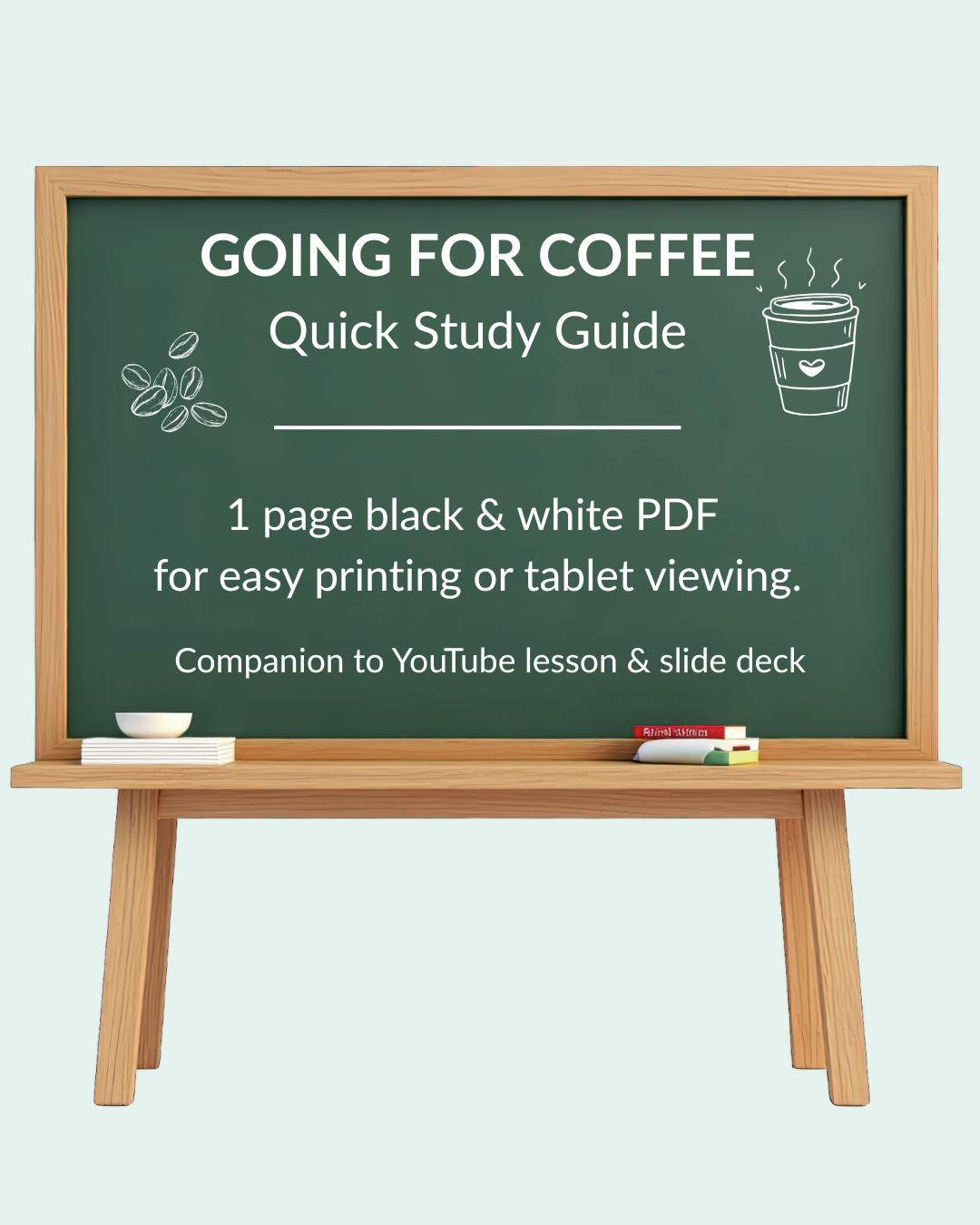 English Lesson Quick Study Guide: Going for Coffee