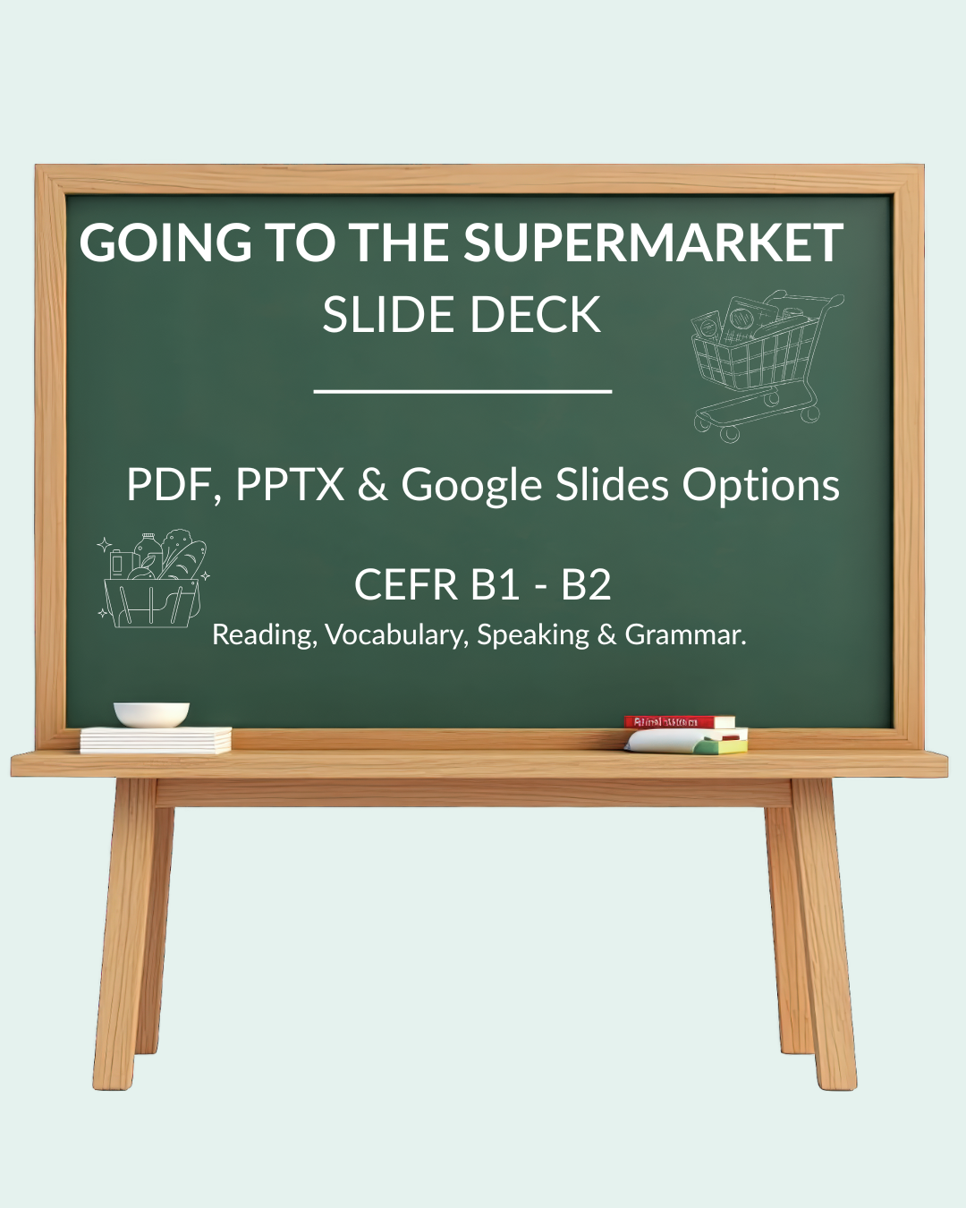 English Lesson Slide Deck: Going to the Supermarket