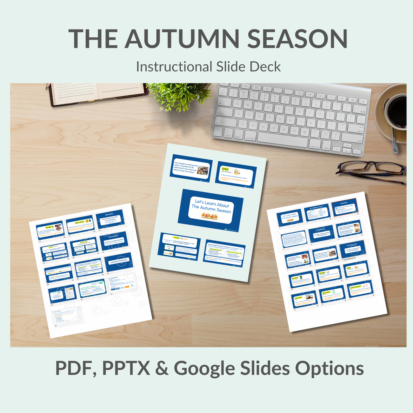 English Lesson Slide Deck: Autumn Season