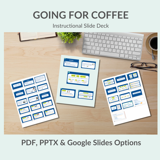 English Lesson Slide Deck:  Going for Coffee