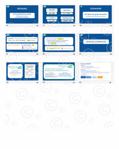 English Lesson Bundle: Good Weather