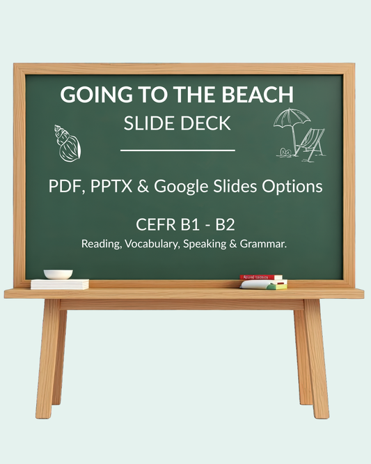 English Lesson Slide Deck: Going to the Beach