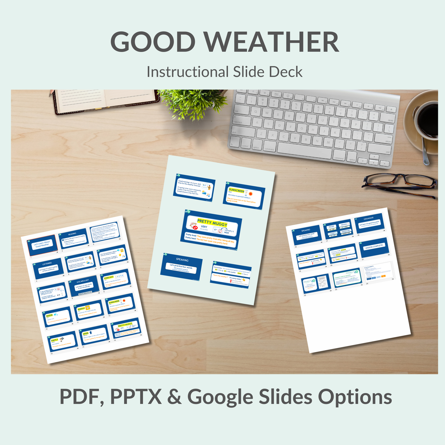 English Lesson Slide Deck:  Good Weather