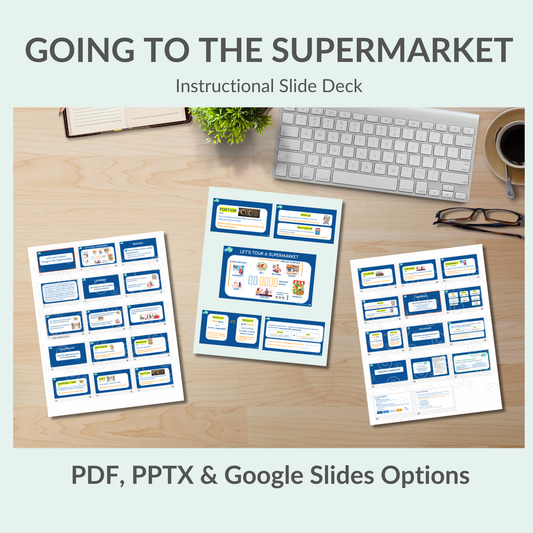 English Lesson Slide Deck: Going to the Supermarket